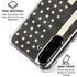 Black & White USA Flag Galaxy A36 5G Clear Case